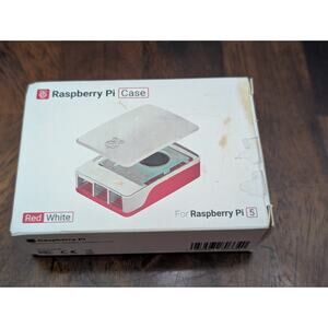 Official Raspberry Pi 5 Case Red White w Cooling Fan OEM